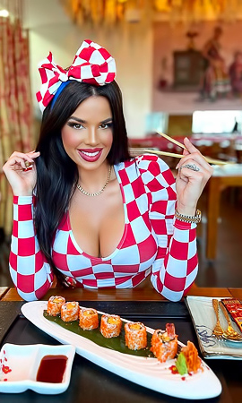 Bombshell Ivana Knoll looks stunning while supporting Croatia at FIFA World Cup