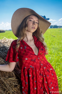 Kitty Kate Strips Off Her Red Sexy Dress And Panties