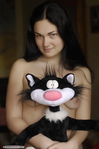 Stasia Alluring Bedroom Striptease With Spread Legs And Hairy Pussy Play