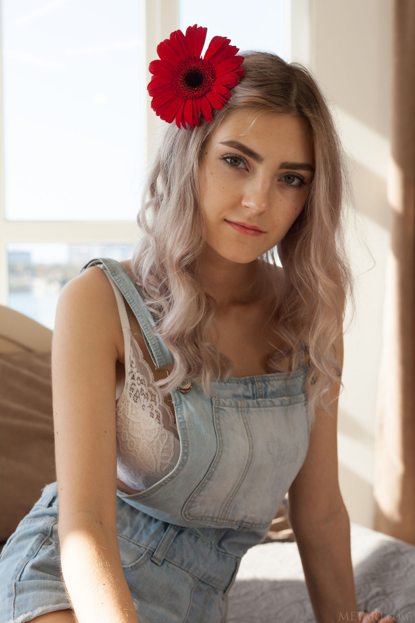 Eva Elfie In Short Shorts And Sexy Lingerie - Met Art | Picture 01