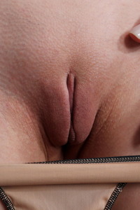 Aislin Plump Lips Of Her Shaved Pussy Spread Open