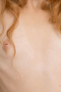 Cute Redhead Alaya Baring Her Sexy Small Breasts And Plump-lipped Pussy