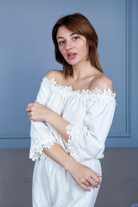 Lia Light Explores Her Perky All Naturals And Slick Bare Twat