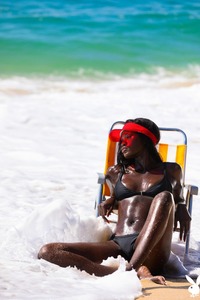 Playboy International Babe Naomi Nash Relaxing In The Sunshine