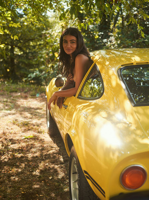 Katerina Bila International Playmate Loves Cars And Posing Nude Outdoors