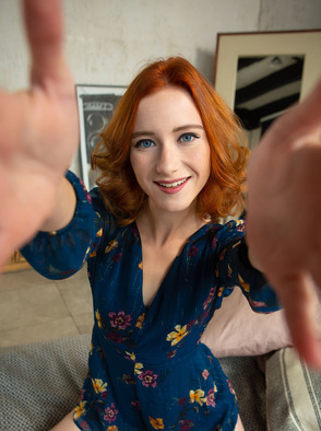 Gorgeous Redhead Rona Talin Eases Her Fingers Into Her Tight Pussy