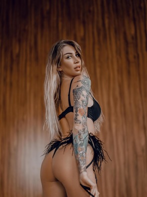 JudyQ Sexy Naked Girl With Big Tits And Tattoos