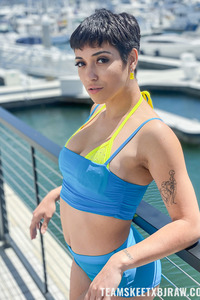Brooklyn Gray Flaunting Her Curves While In A Sexy Bikini