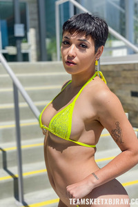 Brooklyn Gray Flaunting Her Curves While In A Sexy Bikini