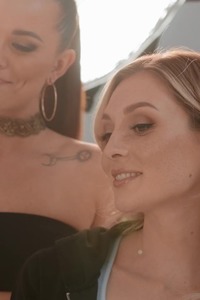 Aidra Fox And Charlotte Sins Kissing And Suck Each Others Tits