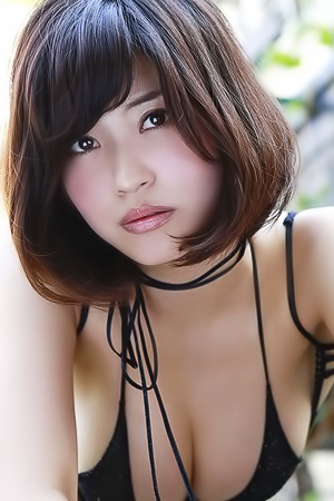 Asuka Kishi in lingerie