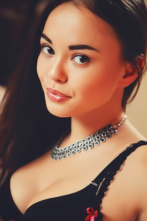 Busty Li Moon Posing In The Bedroom