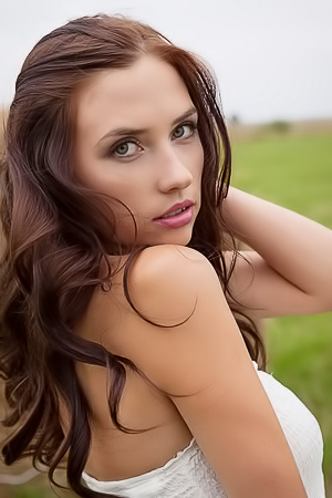 Busty Brunette Niemira Revealing Her Perfect Breasts