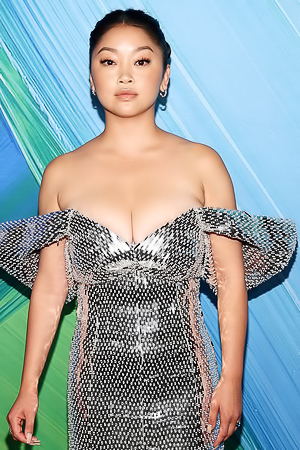 Lana Condor – Amazing Cleavage in a Silver Dress!