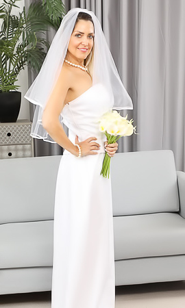 Miss V In Wedding White