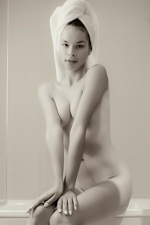 Ryanne Keena Teen Girl Ready For A Shower