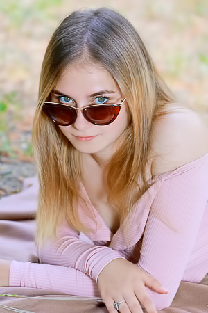 Dakota Pink Strips Down To Her See-through Lingerie