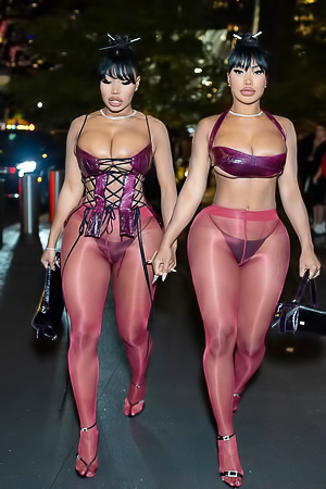 The Clermont Twins in Barely There Clothing!