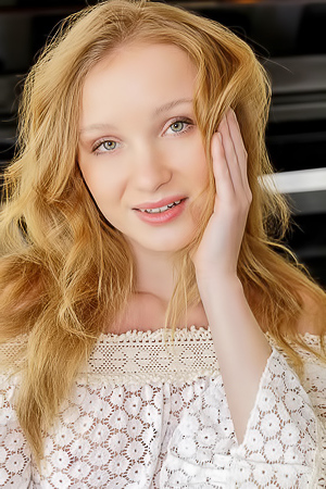 Dana Red Paired With Lacy Black Thong Panties That Leave Her Perfect Booty Bare