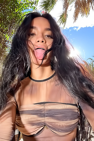 Dulce in Selfie 4U Sweet Under The Palm Trees at Watch4Beauty