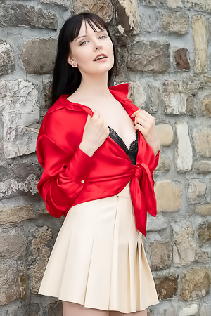 Amelia Riven Raven-haired Honey Is An Enticing Vision In Black Lace Lingerie