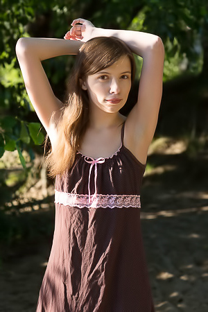 Jemma A Gives A Hot Outdoors Fantastic Striptease