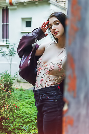 Marion Summers Draped In Layers Of Soft White That Slip Away To Reveal Her Tempting Curves