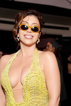 Kali Uchis Cleavage At Fashion Trust US 2026 Awards!
