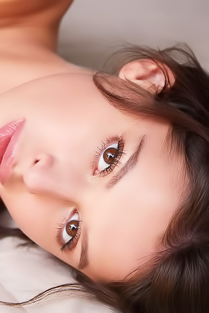 Asandra Buckles Backwards Over the Beds Edge